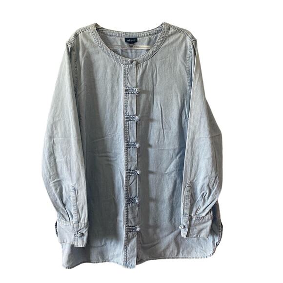 J. Jill Tops - J.Jill Denim Long Sleeve Top Size Large